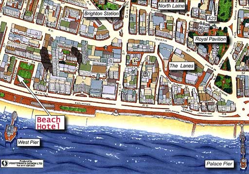 Brighton Seafront Map